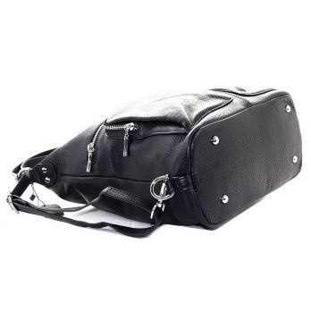 Сумка-рюкзак женская кожаная NN 900121 black