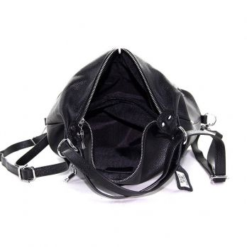 Сумка-рюкзак женская кожаная NN 900121 black