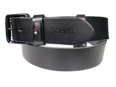 Ремень кожаный Tommy Hilfiger 2402 black