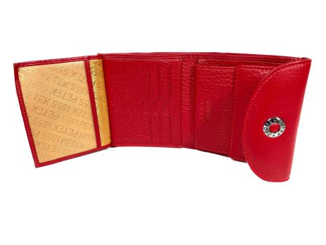 Кошелёк женский кожаный Petek 8075 red