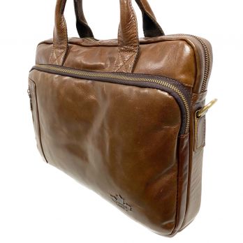 Сумка-портфель кожаная ZNIXS 0991 brown