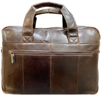 Cумка портфель кожаная ZNIXS 11019 D brown