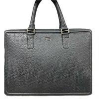 Сумка портфель кожаная H-T leather 1714-1 Black_0