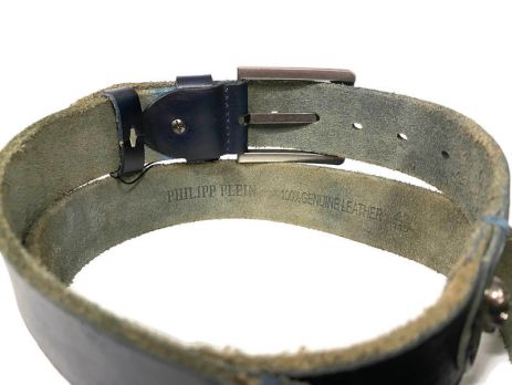 Ремень кожаный бренд Philipp Plein 2611 ( Филипп Плейн)