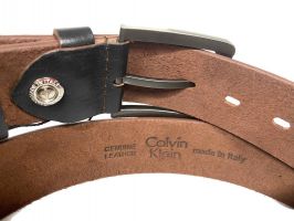 Ремень кожаный бренд Calvin K 2613_3