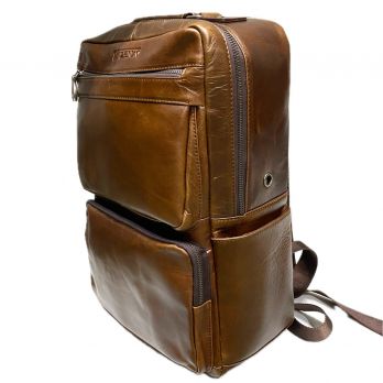Рюкзак кожаный Fuzhiniao 7332G brown