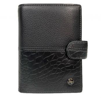 Кошелёк мужской кожаный H-T leather 208-L3104-5 Black