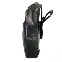 Рюкзак сумка нагрудная кожаная ZNIXS 96712 black_3