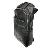 Рюкзак сумка нагрудная кожаная ZNIXS 96712 black_2