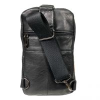Рюкзак сумка нагрудная кожаная ZNIXS 96712 black_4