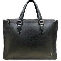 Сумка портфель кожаная H-T leather 2058-1 Black_0