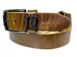 Ремень кожаный бренд Armani 2796_1