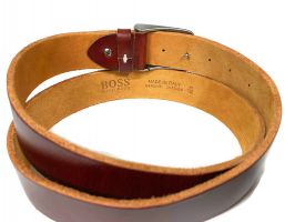 Ремень кожаный бренд Boss 2836_2