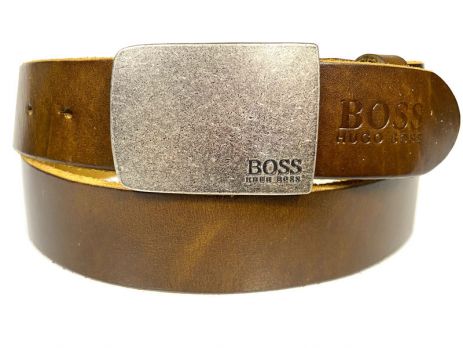 Ремень кожаный бренд Boss 2838