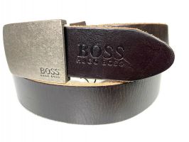 Ремень кожаный бренд Boss 2839_1