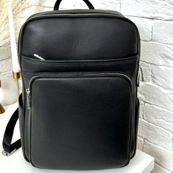 Рюкзак мужской кожаный NN 2866 black