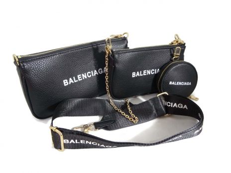 Сумка женская набор Balenciaga (Баленсиага) 68116 BLACK