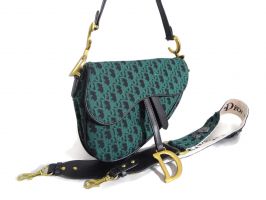 Женская сумка седло Christian Dior 4738 GREEN_0