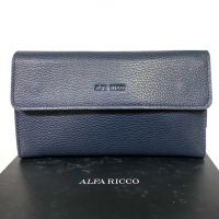 Клатч кожаный Alfa Ricco AR-2511bl