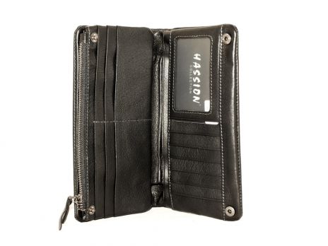 Кожаный кошелёк-клатч Hassion H-025b