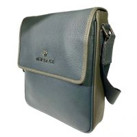 Мужская кожаная сумка брендовая Vr Blue 390_2
