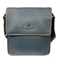 Мужская кожаная сумка брендовая Vr Blue 390_0