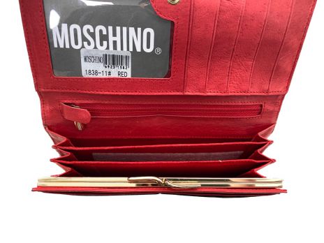 Кошелёк женский кожаный Moschino 397 red