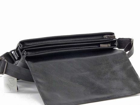 Кожаная мужская сумка 1806-2-168 Black