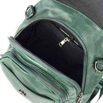 Рюкзак женский кожаный Natale Navetta 6063 Green