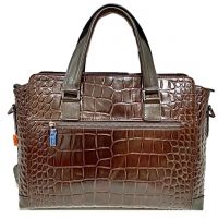 Портфель-сумка кожаная Hermes 8013-1 brown_2