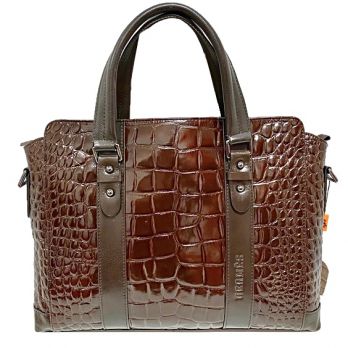 Портфель-сумка кожаная Hermes 8013-1 brown