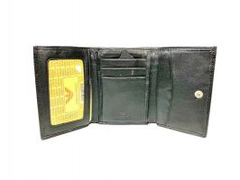 Кожаный женский кошелек Giorgio Armani A04-1 Black_3
