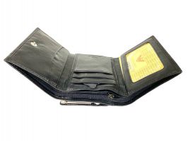 Кожаный женский кошелек Giorgio Armani A04-1 Black_5