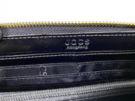 Кожаный женский клатч-кошелек JCCS 3052 black с визитницей_5
