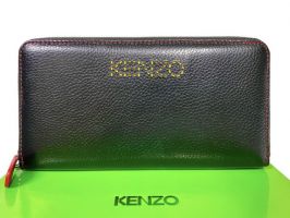 Клатч кожаный KENZO 5893 black