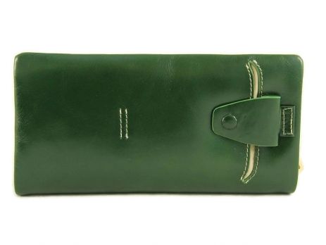 Клатч кожаный LasFero 8192-175 Dark green