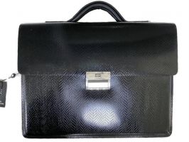 Мужской кожаный портфель MontBlanc (Монблан) L1090-5 3980 Black_0