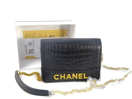 Женская сумочка на плечо Chanel (шанель) 8017 Black