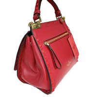 Женская красная кожаная сумка Valentino garavani 48714 Red_3