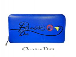 Кожаный женский кошелёк на молнии Christian Dior 5703 F