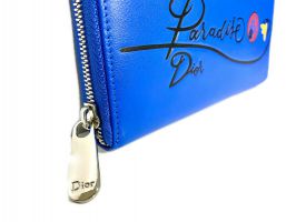 Кожаный женский кошелёк на молнии Christian Dior 5703 F_2