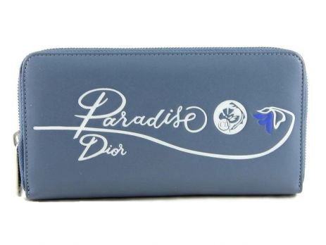 Кожаный женский кошелёк на молнии Christian Dior 5703 N