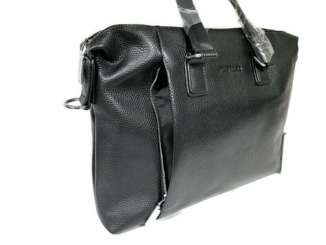 Мужская кожаная деловая сумка Heanbag 66314H Black