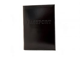 Обложка на паспорт Черный глянец_0