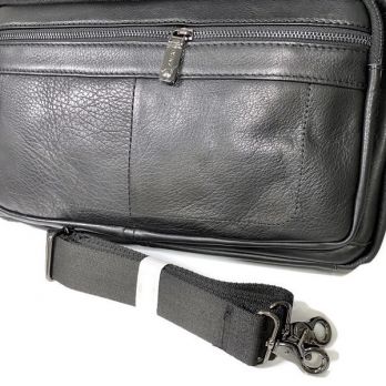 Мужской кожаный портфель ZZNICK 11018 Black